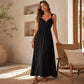 Women's Sleeveless Empire Waist Maxi Dress 🌸 Cinched High, Flowing Free – A Graceful Silhouette for Sun-Soaked Days ✨