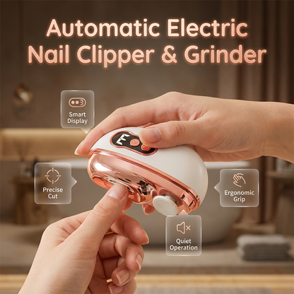✂️ Automatic Electric Nail Clipper & Grinder | Safe One-Touch Trim, Built-In Buffer & Perfect for Seniors, Arthritis & Fuss-Free Grooming