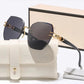 Statement Rimless Sunglasses 🕶️ No Frames, No Limits – A Bold, Minimalist Look for Sunny Days ✨