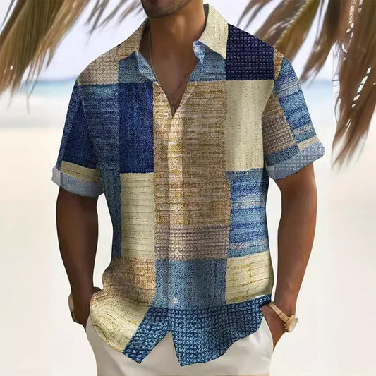 👔 2026 Sale — Over 21,900 Sold! 🎨 Men's Contrast Colour Pattern Shirt – Bold Design, Breathable & Effortlessly Sharp for Work, Weekends & Nights Out ✨