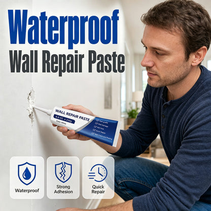 🧱 LIMITED TIME  OFFER! 🛠️ Waterproof Wall Repair Paste – Crack & Chip Filler with Smooth White Finish ✨
