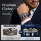 👑 50% OFF! ✨ Men's Stainless Steel Crown Bracelet 3-Piece Set – AAA Zircons, PVD Finish, Adjustable 17–21cm 💎