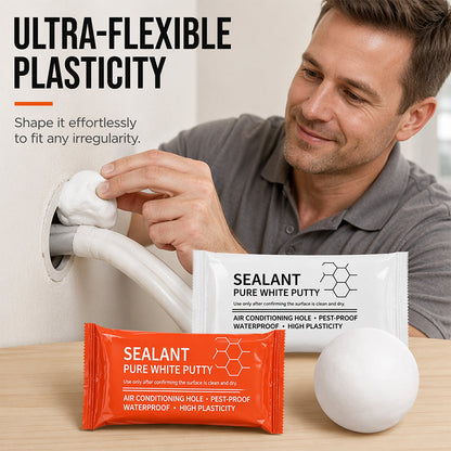 🎉 2026 Sale — Over 22,000 Sold! 💞 Waterproof Wall Hole Sealing Clay for Air Conditioner Pipes – Stops Draughts, Damp & Pests – Mouldable, Quick-Dry & Paintable ✨