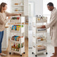 🎉 LIMITED TIME 50% OFF! 🛒 Multi-Tier Rolling Storage Cart for Narrow Spaces – Slim Profile, Smooth Wheels & Large Capacity 📦✨