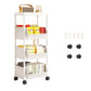 🎉 LIMITED TIME 50% OFF! 🛒 Multi-Tier Rolling Storage Cart for Narrow Spaces – Slim Profile, Smooth Wheels & Large Capacity 📦✨