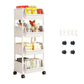 🎉 LIMITED TIME 50% OFF! 🛒 Multi-Tier Rolling Storage Cart for Narrow Spaces – Slim Profile, Smooth Wheels & Large Capacity 📦✨