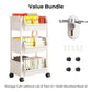 🎉 LIMITED TIME 50% OFF! 🛒 Multi-Tier Rolling Storage Cart for Narrow Spaces – Slim Profile, Smooth Wheels & Large Capacity 📦✨