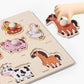 Montessori Wooden Peg Puzzle for Toddlers 🧩 Little Hands, Big Discoveries – A Classic First Puzzle for Curious Minds ✨