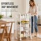 🎉 LIMITED TIME 50% OFF! 🛒 3/4-Tier Mobile Mesh Storage Utility Cart with Wheels – Space-Saving Metal Wire Rolling Cart – Perfect for Kitchens, Bathrooms & Utility Rooms 🏠✨
