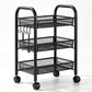 🎉 LIMITED TIME 50% OFF! 🛒 3/4-Tier Mobile Mesh Storage Utility Cart with Wheels – Space-Saving Metal Wire Rolling Cart – Perfect for Kitchens, Bathrooms & Utility Rooms 🏠✨