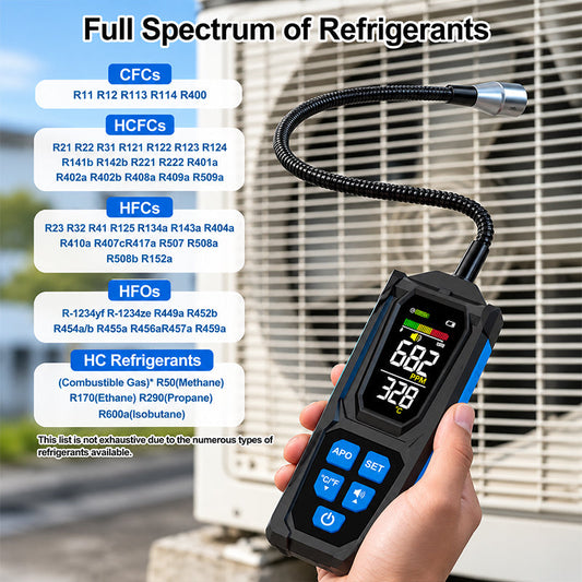 Rechargeable Halogen Leak Detector for Air Conditioners ❄️ Sniff Out the Tiniest Leak – A Reliable Tool for Every Engineer ✨