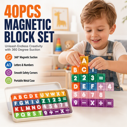 Magnetic Alphabet & Number Cubes for Children 🔤 Little Blocks, Big Learning – A Fun, Hands-On Start to Letters and Numbers ✨
