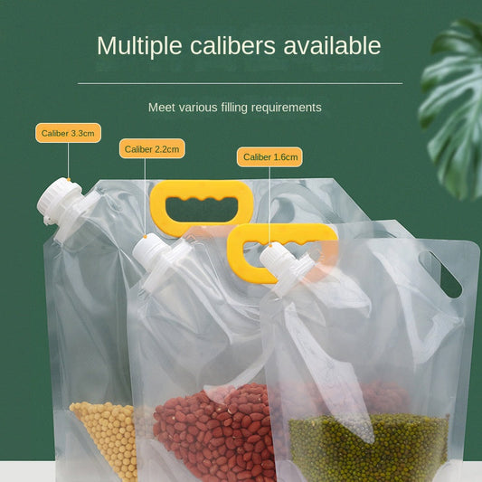 📢📢50% OFF !! ⏰🌾 Large Capacity Cereal Storage Bag – Reusable Sealable Food Pouch for Cereal, Grains, Snacks & Pantry Organization ✨