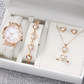 ✨ One Set, Every Outfit – Women’s 5-Piece Watch & Bracelet Set. From Office to Evening. Free UK Delivery