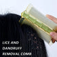 🎋 Don't Panic, It's Just Nits – Bamboo Double-Sided Comb Removes Eggs & Flakes Gently. For Kids, Adults & Pets. UK Stock