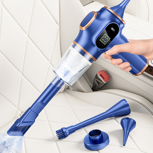 4-in-1 High-Power Cordless Car Vacuum Cleaner 🚗 Strong Suction, No Wires – A Complete Clean-Up Kit for Your Car & Home ✨