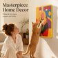 📢50% OFF !! ⏰ 2026 Sale — Over 20200 Sold!💞 Wall Mounted Artistic Sisal Cat Scratcher – Decorative Space-Saving Cat Scratching Board for Indoor Cats 🐱