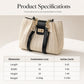 🌿 From Office to Beach – Spacious Woven Straw Shoulder Bag. Fits Laptop, Lunch & More. 50% Off. UK Stock