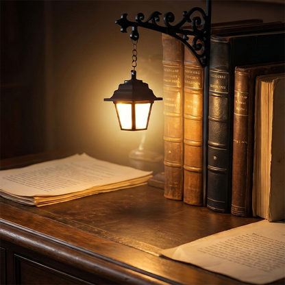 📚 Turn Your Bookshelf into a Victorian Lane – Retro Streetlight Bookend & Warm LED Lamp. UK Stock