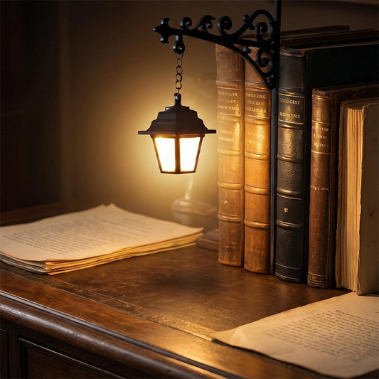 📚 Turn Your Bookshelf into a Victorian Lane – Retro Streetlight Bookend & Warm LED Lamp. UK Stock