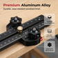 📏 Repeat Cuts, Perfect Every Time. Precision Table Saw Stop Block – Anodised Black Aluminium, Portable & Tool-Free Fit. UK Stock