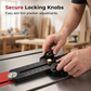 📏 Repeat Cuts, Perfect Every Time. Precision Table Saw Stop Block – Anodised Black Aluminium, Portable & Tool-Free Fit. UK Stock