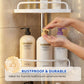 ✨ Keep Bottles Off the Floor – Telescopic Corner Shower Organiser. Anti-Rust, Tool-Free Setup. UK Dispatch