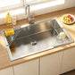 🧽 No More Slimy Sponges – Stainless Steel Corner Rack with Fast-Drain Tray. Keeps Counters Dry. UK Stock
