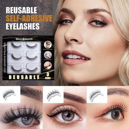 ✨ No Glue, No Fuss – Reusable Self‑Adhesive Lashes. Lightweight & Natural Look. Buy 2 Get 1 Free. UK Stock