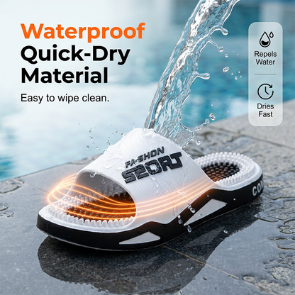 🦶 Arch Support That Works from Home – Men's Massage Slippers with Non-Slip Grip. 50% Off. UK Stock