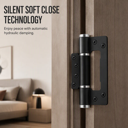 📢🎉2026 Sale - 2 PCS 1 SET🔥🚪 Hydraulic Interlocking Door Hinges – Soft-Close & Secure Fit, Upgrade Your Doors with Quiet, Controlled Closing ✨