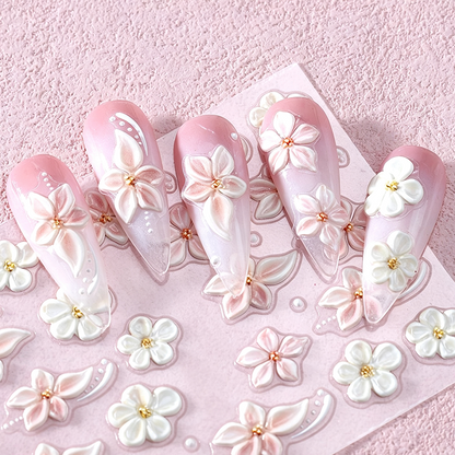 🌸 Salon-Worthy Spring Nails in Seconds – 5D Lily & Daisy Stickers. No UV Lamp, Just Peel & Press. 50% Off. UK Stock