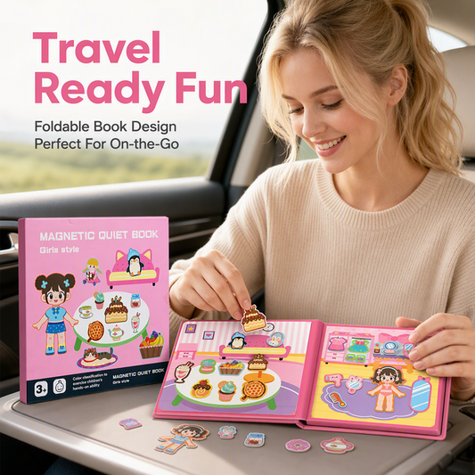 ✈️ Keep Little Hands Busy on the Go – Reusable Magnetic Puzzle Book. No Screens, No Mess. 50% Off. UK Stock