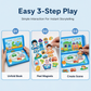 ✈️ Keep Little Hands Busy on the Go – Reusable Magnetic Puzzle Book. No Screens, No Mess. 50% Off. UK Stock