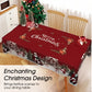 🔥New Holiday Arrivals🎄 Joyful Festive Classic Christmas Tablecloth – Holiday Dining Cover for Christmas Parties, Family Dinners & Gatherings ✨