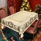 🔥New Holiday Arrivals🎄 Joyful Festive Classic Christmas Tablecloth – Holiday Dining Cover for Christmas Parties, Family Dinners & Gatherings ✨