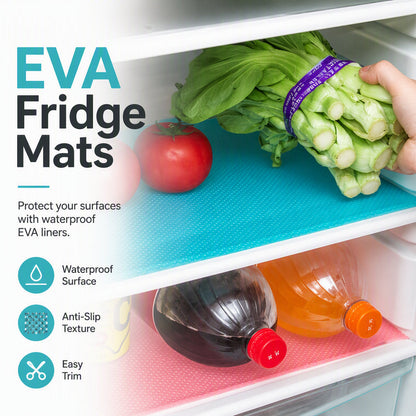 🧊 Stop Sticky Mess Before It Spreads – Cut-to-Size Fridge Liners, Washable & Non-Slip. 50% Off. UK Stock
