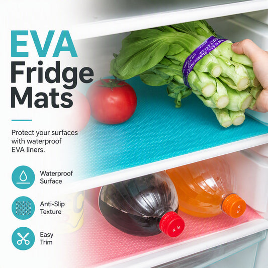🧊 Stop Sticky Mess Before It Spreads – Cut-to-Size Fridge Liners, Washable & Non-Slip. 50% Off. UK Stock