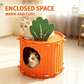 🐱 A Cute Carrot in Your Living Room – Plush Cat Cave Bed That Looks as Good as It Feels. Half Price. Free UK Delivery