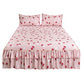 ⏳Limited-time 50% off⏰Floral Ruffled Bed Skirt, 3-Piece Set – Easy Bedroom Upgrade🛏️