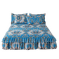 ⏳Limited-time 50% off⏰Floral Ruffled Bed Skirt, 3-Piece Set – Easy Bedroom Upgrade🛏️
