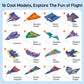 👨‍👩‍👧 Fold, Fly & Learn Together – Creative Paper Airplane Set for Kids. Educational & Easy. Free UK Delivery