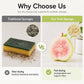 🍓 Cute & Effective – Fruit-Shaped Sponge Scrubber with Dual-Sided Cleaning. 50% Off. UK Stock