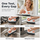 🧹 Clean Window Tracks, Door Rails & Tile Gaps – Hard Bristle Crevice Brush with Built-in Scraper. Half Price. Free UK Delivery