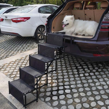 🐕 No More Slipping or Jumping – Heavy-Duty Portable Dog Stairs with Anti-Slip Surface. Free UK Delivery