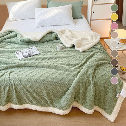🛋️ Wrap Yourself in Cloud-Soft Warmth – Thickened Cashmere-Feel Blanket. Anti-Pilling & Easy Care. Free UK Delivery