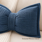 ✨ Insta-Worthy Bow Throw Cushion – Ultra-Soft Chenille, Removable Cover. Half Price. Free UK Delivery