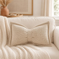 ✨ Insta-Worthy Bow Throw Cushion – Ultra-Soft Chenille, Removable Cover. Half Price. Free UK Delivery