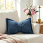 ✨ Insta-Worthy Bow Throw Cushion – Ultra-Soft Chenille, Removable Cover. Half Price. Free UK Delivery