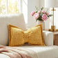 ✨ Insta-Worthy Bow Throw Cushion – Ultra-Soft Chenille, Removable Cover. Half Price. Free UK Delivery